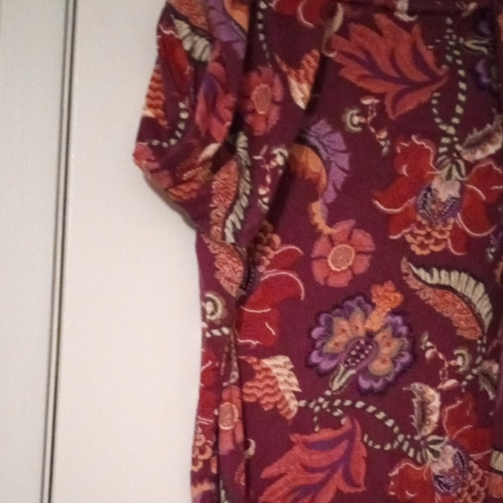 Chico's Women's Multicolor Floral Blouse SizeL - Picture 4 of 6
